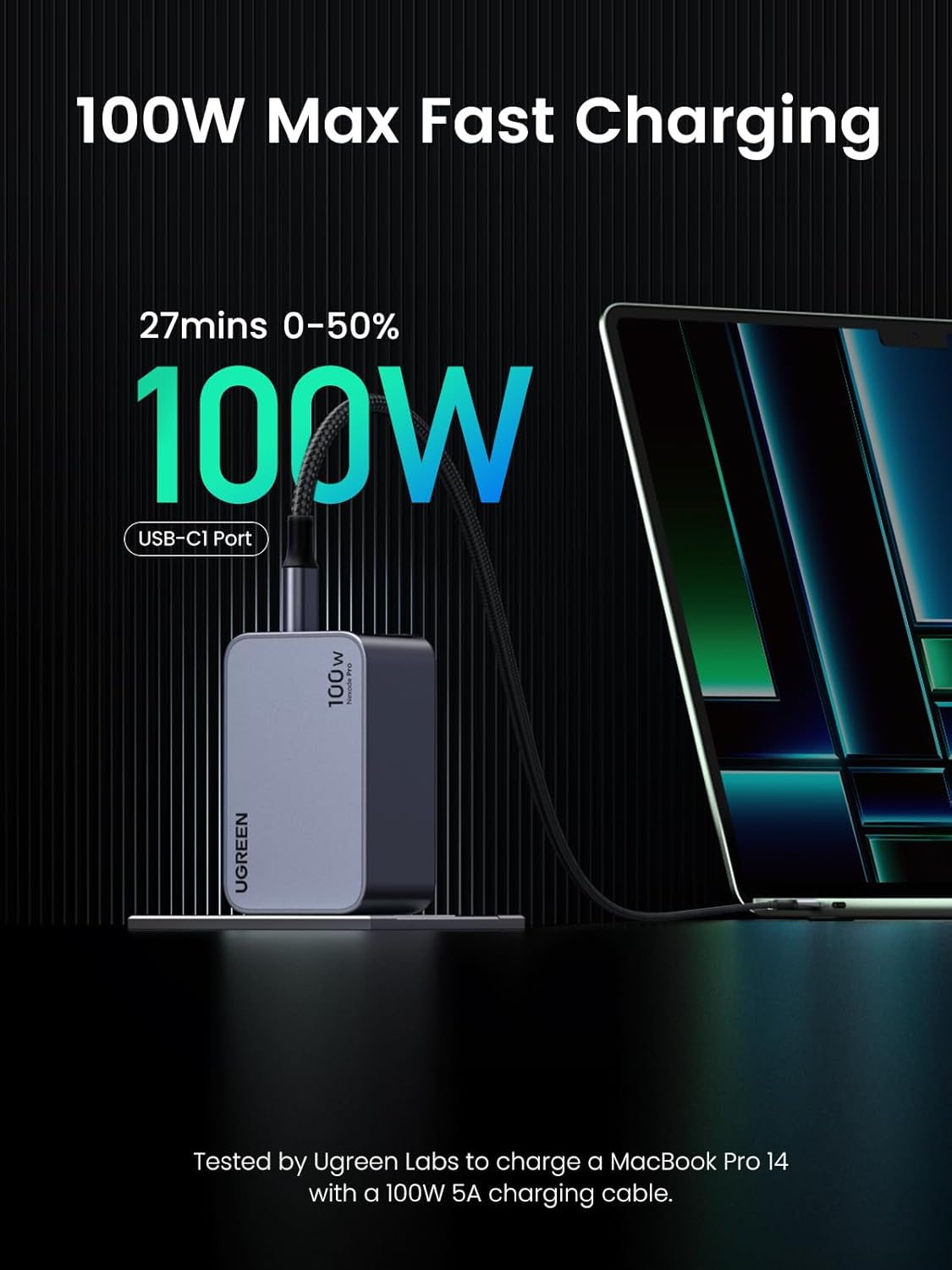 UGREEN Nexode Pro 100W GaN USB C Wall Charger