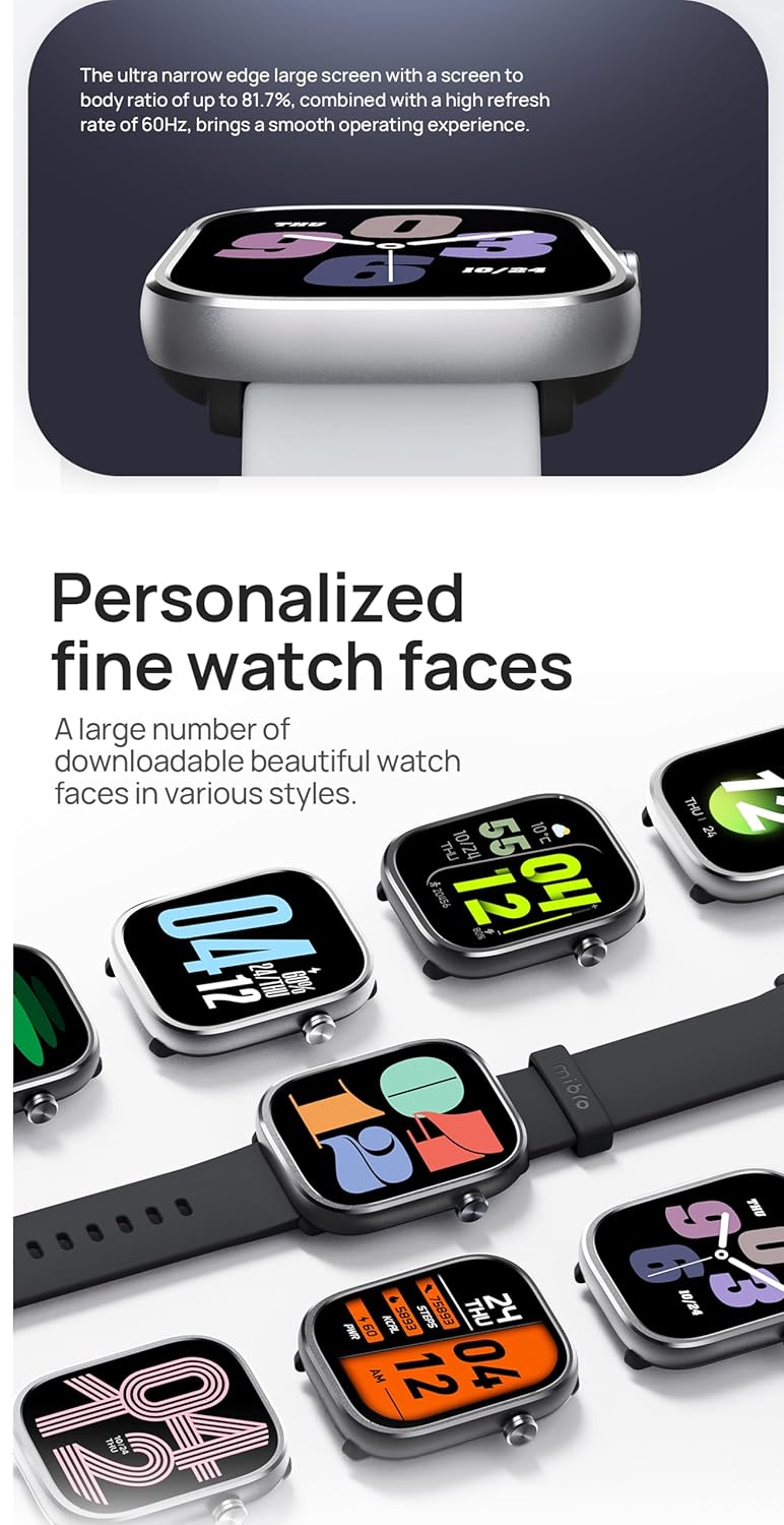 Mibro Watch C4 with 2.01″ HD Screen & Bluetooth Calling The Branded Hub