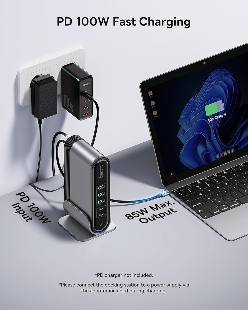 Baseus 17-in-1 USB C Docking Station to Cast on 3 Monitors with 100W PD The Branded Hub
