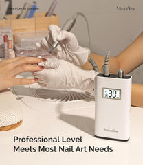 MelodySusie Clip-On Cordless Nail Drill, SC320H 30000RPM The Branded Hub