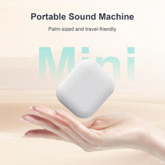 ANJANK Mini Travel White Noise Machine for Adults, Portable Sound Machine, 20 Soothing Sounds, Powerful Battery, 30-Level Volume, Sleep Timer, Noise Maker for Baby Kids Sleeping, Gifts,