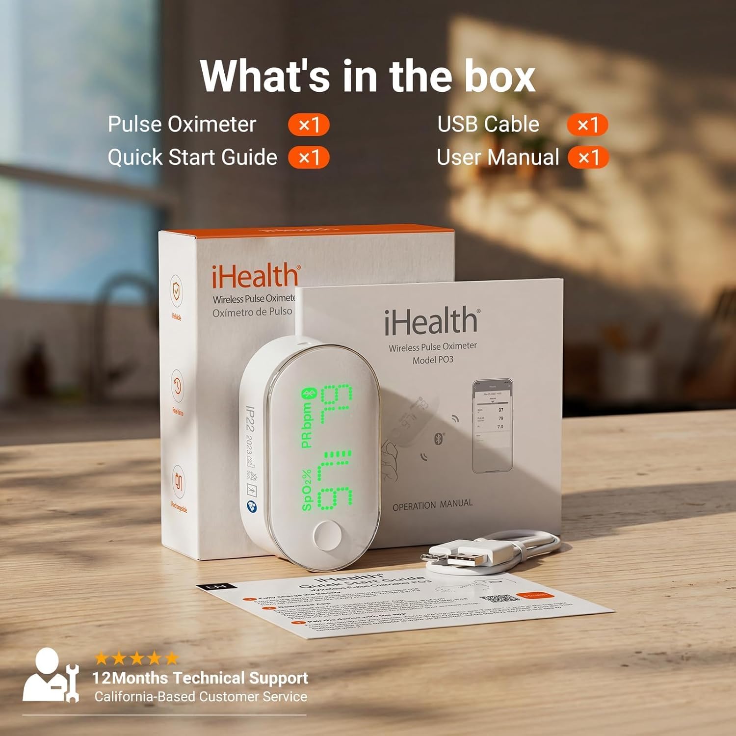 iHealth Bluetooth Pulse Oximeter