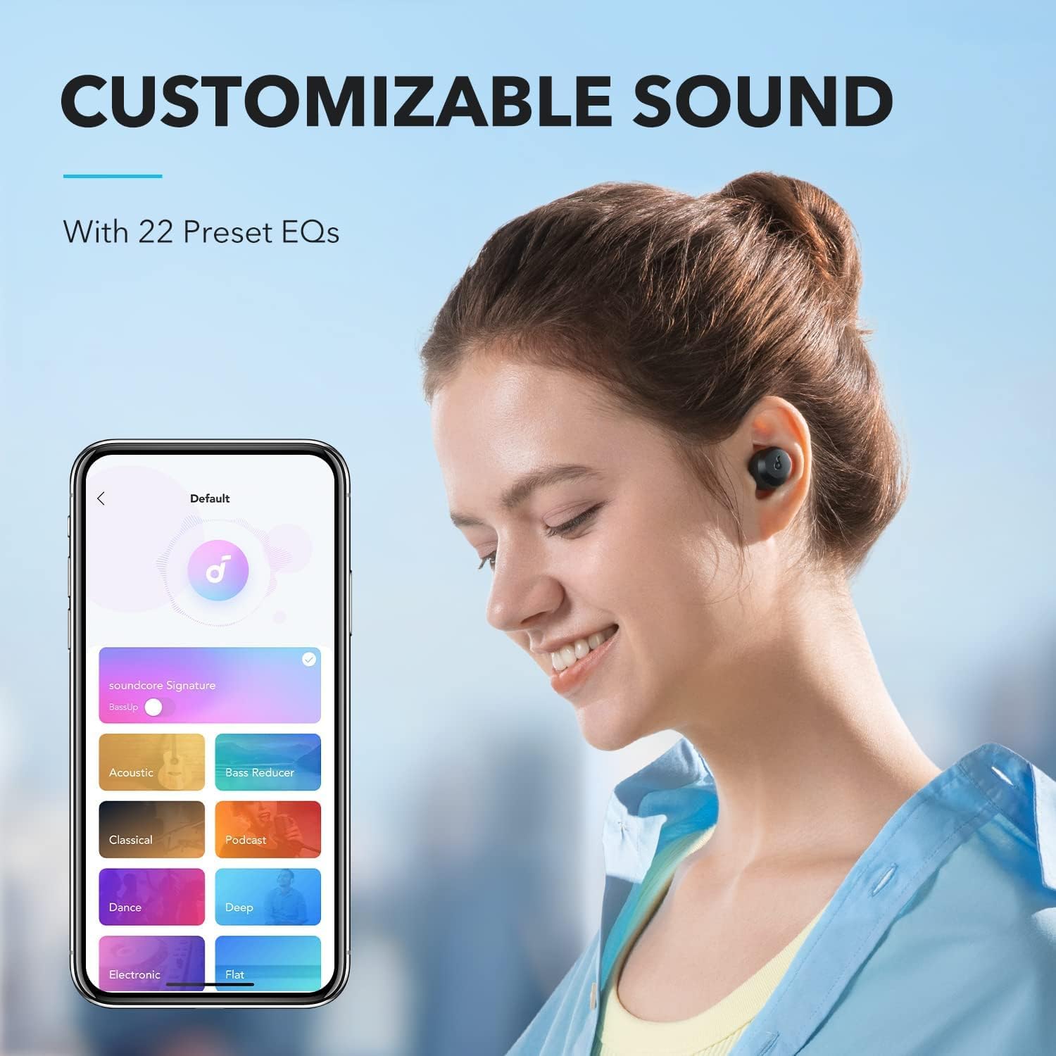 Soundcore by Anker A25i True Wireless Earbuds • Bluetooth 5.3 • App • Customized Sound • 28H Long Playtime • Water-Resistant • 2 Mics for AI Clear Calls • Single Earbud Mode (Black) The Branded Hub