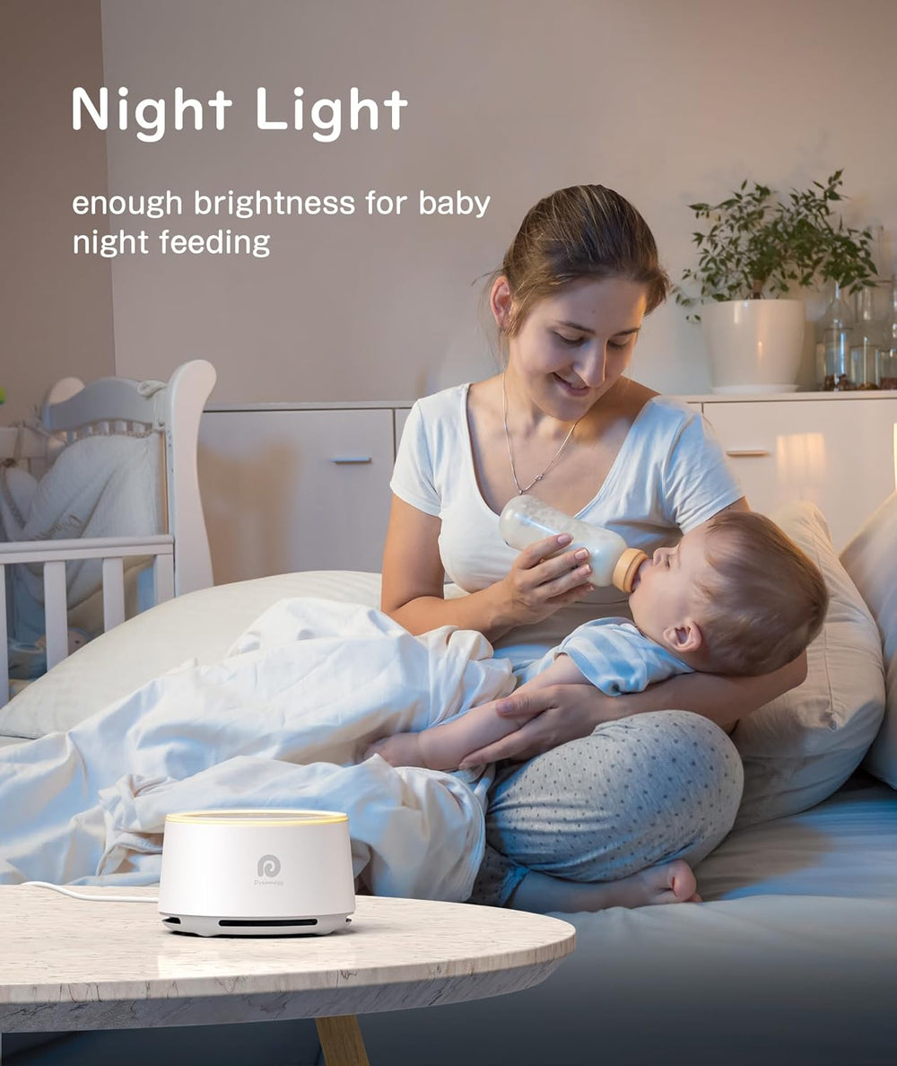 Dreamegg D1 Sound Machine Baby - White Noise Machine for Baby with Night Light, 24 High Fidelity Sounds, Timer & Memory Feature, Noise Machine with Nursery Lamps for Adults, Home, Office The Branded Hub