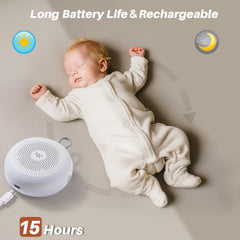 WorWoder White Noise Machine - Portable Sound Machine for Baby Adult, 20 Non-looping Soothing Sound, Noise Canceling for Sleeping, Sound Therapy