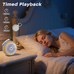 WorWoder White Noise Machine - Portable Sound Machine for Baby Adult, 20 Non-looping Soothing Sound, Noise Canceling for Sleeping, Sound Therapy