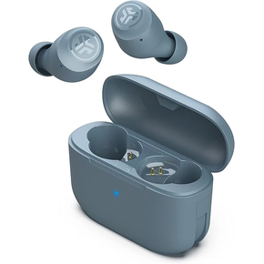 JLab Go Air Pop True Wireless Bluetooth Earbuds + Charging Case, Slate, Dual Connect, IPX4 Sweat Resistance, Bluetooth 5.1 Connection, 3 EQ Sound Settings Signature, Balanced, Bass Boost The Branded Hub