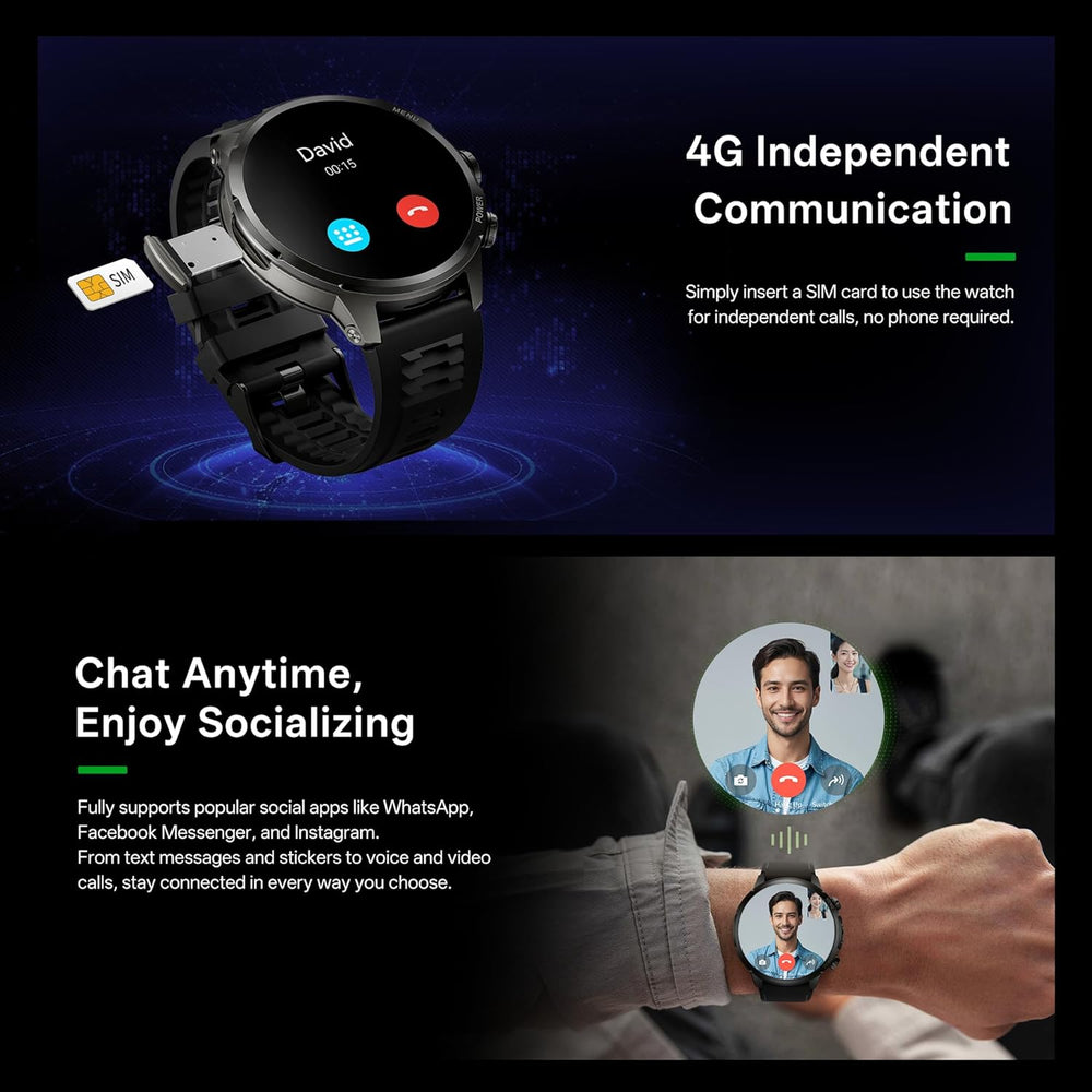 Black Shark Watch X Pro Smartwatch, 4G Android Watch Phone The Branded Hub