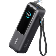 Anker Laptop Power Bank, 25,000mAh Portable Charger with Triple 100W USB-C Ports, Built-in Retractable Cables, Flight-Approved for Travel, iPhone 16/15 Series, MacBook, Samsung, and More The Branded Hub