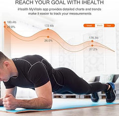iHealth Nexus PRO Smart Bluetooth Body Fat Scale – Digital Bathroom Weight & Body Composition Analyzer with APP