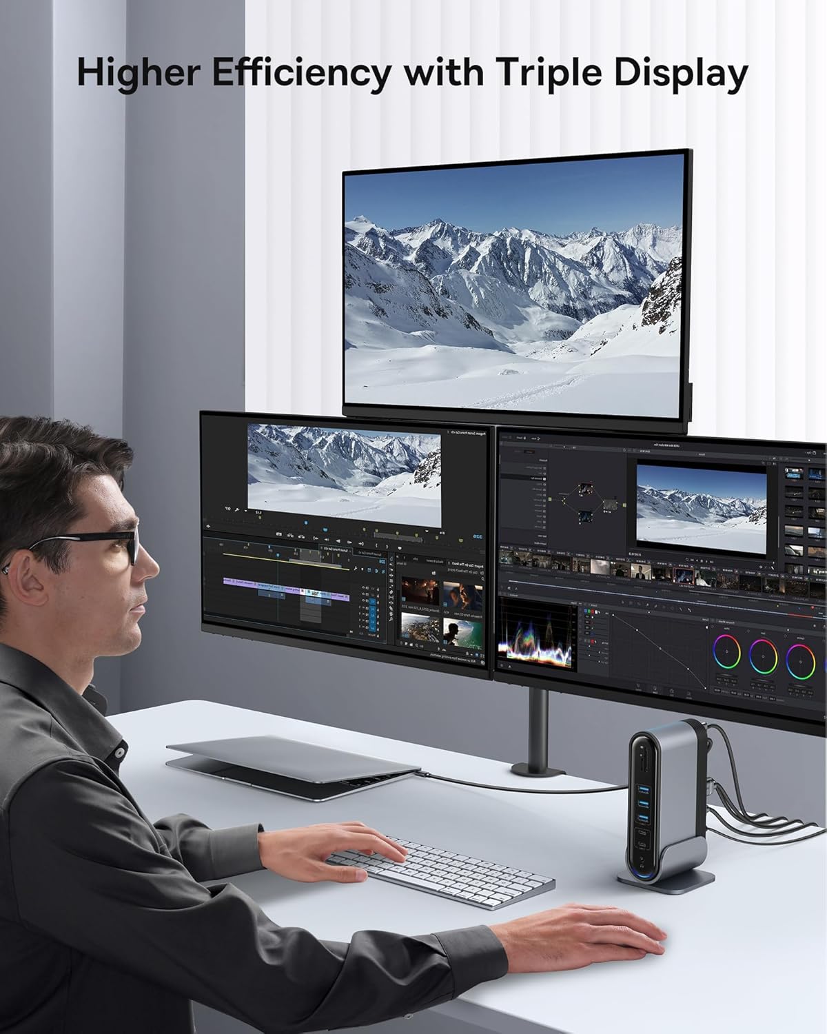 Baseus 17-in-1 USB C Docking Station to Cast on 3 Monitors with 100W PD The Branded Hub
