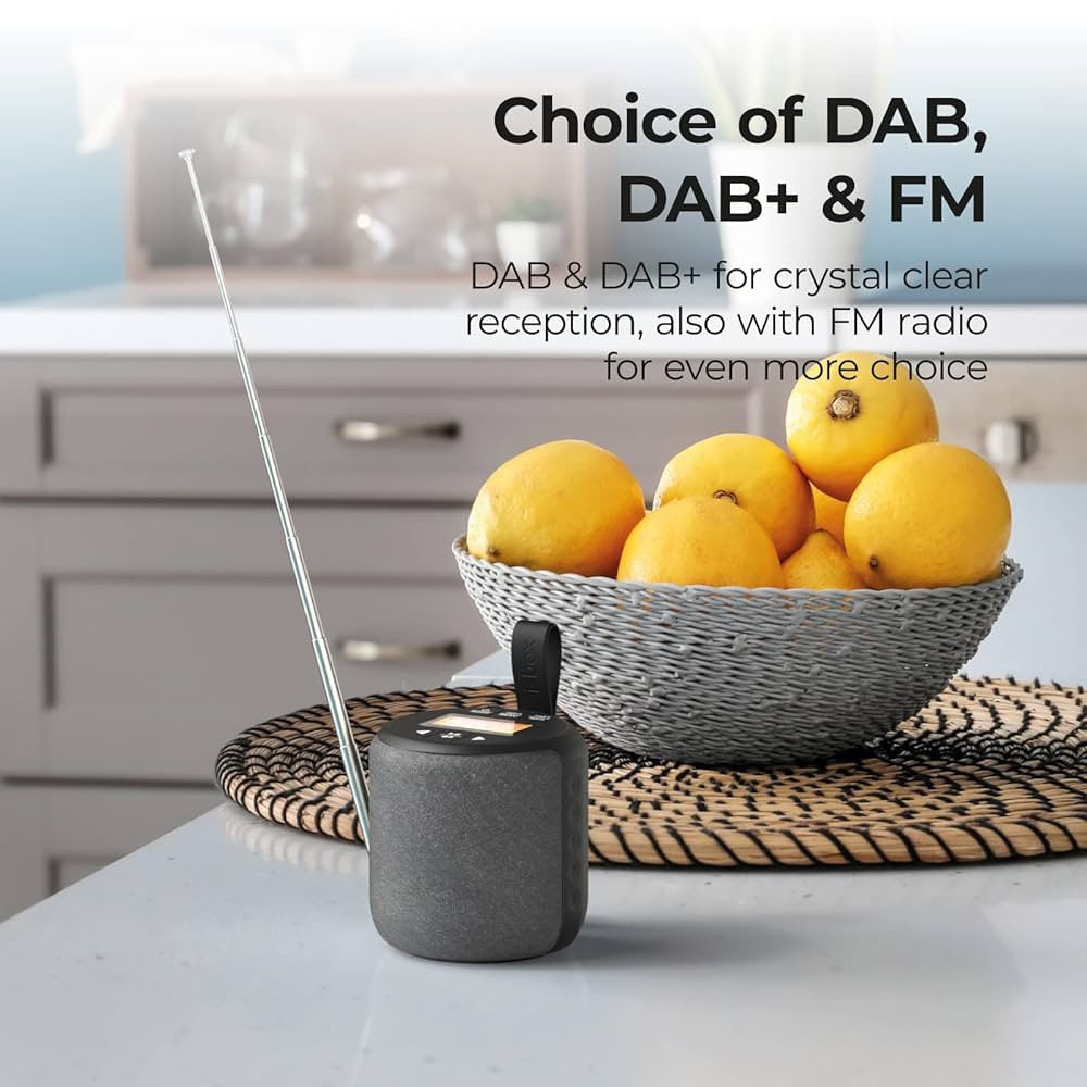 I-Box Barrel Bluetooth Speaker, DAB Plus/DAB Radio The Branded Hub