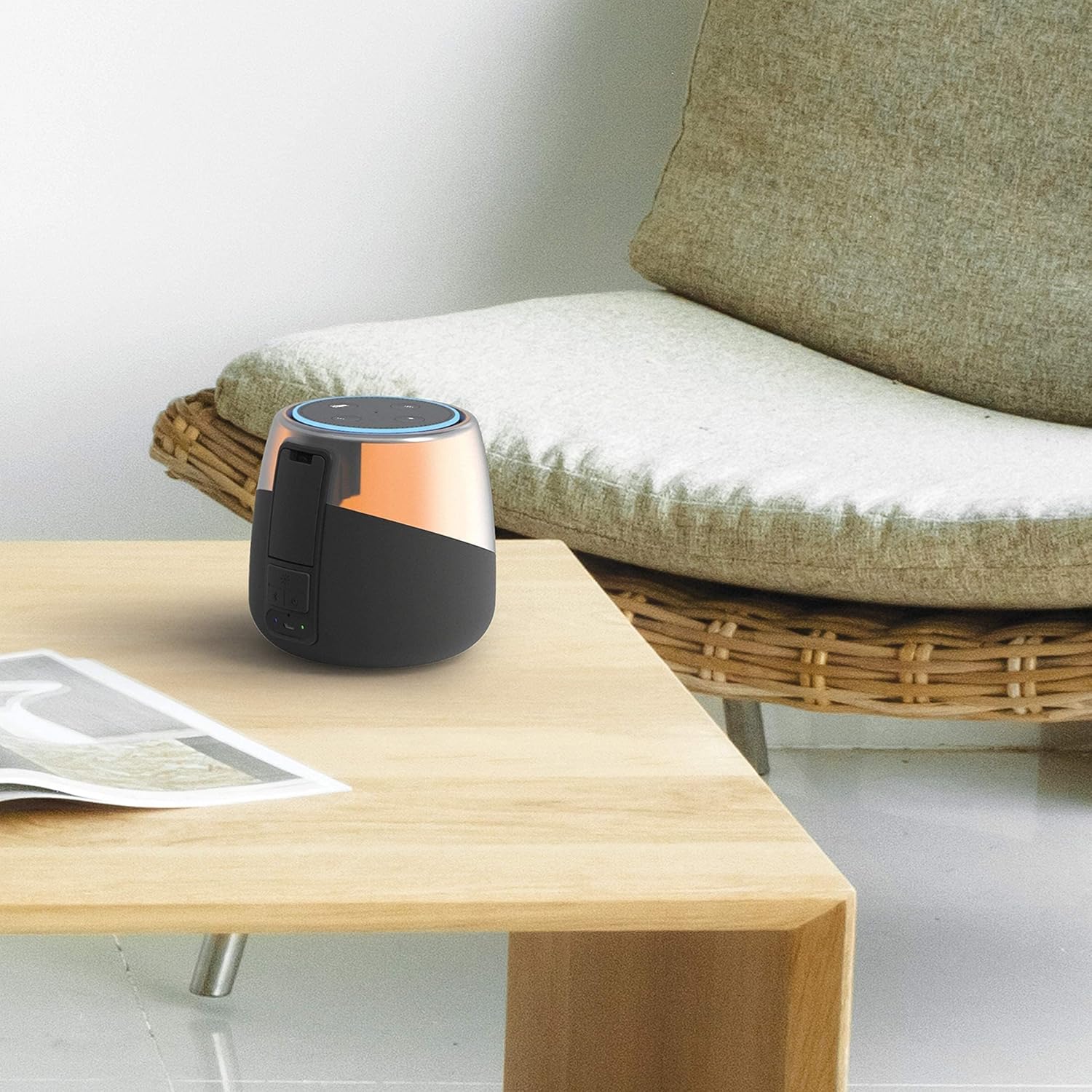 iHome iAV5 Color Changing Bluetooth Rechargeable Speaker for Amazon Echo Dot The Branded Hub