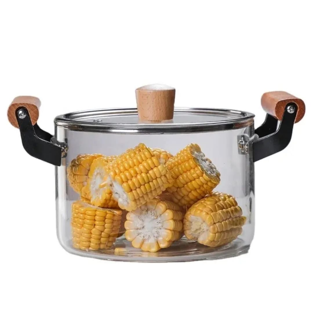 Transparent soup pot heat resistant large size upto 5.5L