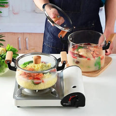 Transparent soup pot heat resistant large size upto 5.5L