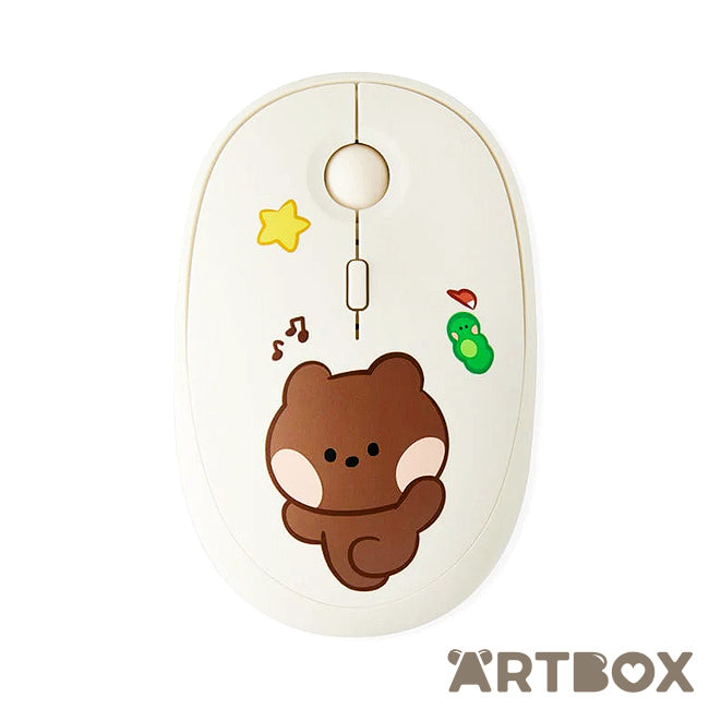 Brown minini Wireless Multi Pairing Computer Mouse