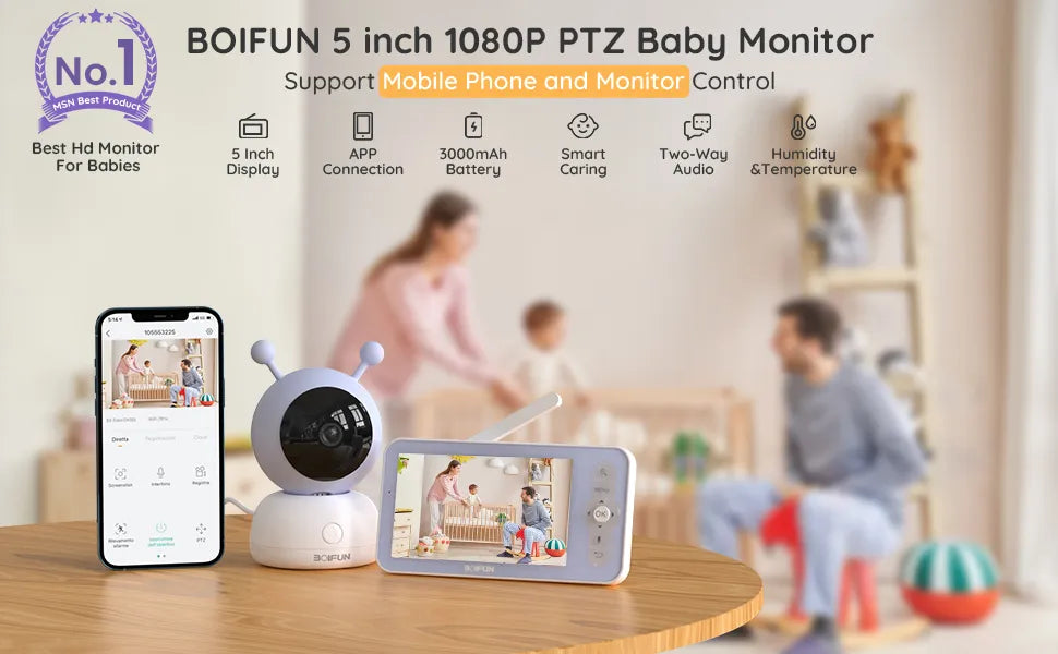 Bonifun Baby Monitor camera with wifi 2S The Branded Hub