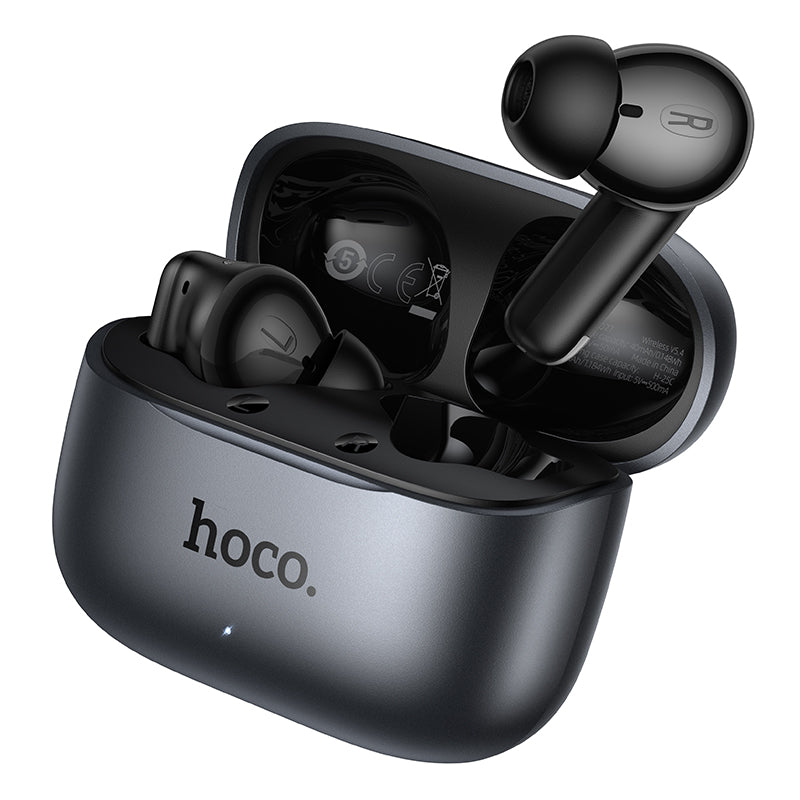 HOCO EQ27 Wireless Headphones with Charging Case (BT v5.4) Noise Reduction ENC + ANC - Black