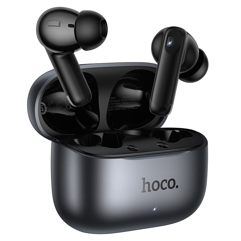 HOCO EQ27 Wireless Headphones with Charging Case (BT v5.4) Noise Reduction ENC + ANC - Black
