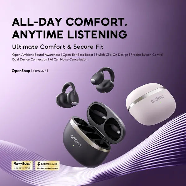 Oraimo OpenSnap Clip-On True Wireless Earphones