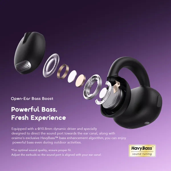 Oraimo OpenSnap Clip-On True Wireless Earphones