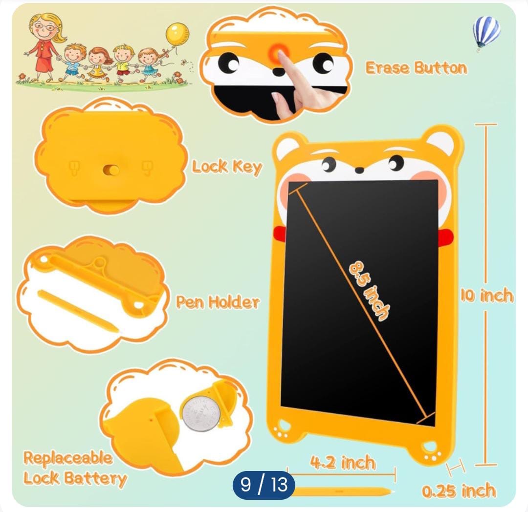 8.5inch creative designed writing tablet for kids