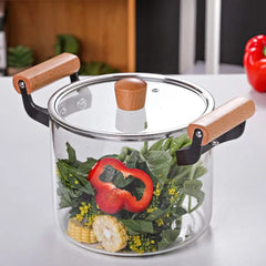 Transparent soup pot heat resistant large size upto 5.5L