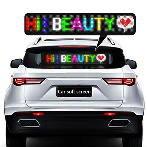 Led Flexible Display Matrix Panel Car Advertising Full Color High Definition Car Sticker Display (small)