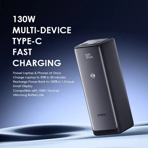 Oraimo PowerJet 130 27600mAh 130W Power Bank