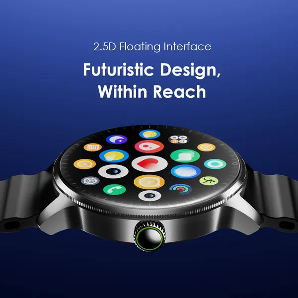 Oraimo Watch 5R Pro 1.43" AMOLED 2.5D Floating Interface IP68 Smart Watch