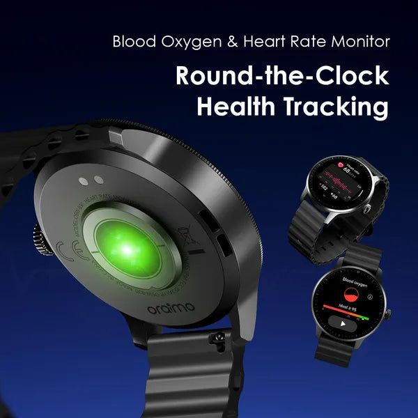 Oraimo Watch 5R Pro 1.43" AMOLED 2.5D Floating Interface IP68 Smart Watch