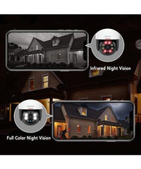 DEKCO Outdoor Security Camera – WiFi, Pan-Tilt 360° View, 3MP, 2-Way Audio, Full Color Night Vision, Waterproof, Motion Detection and Siren The Branded Hub