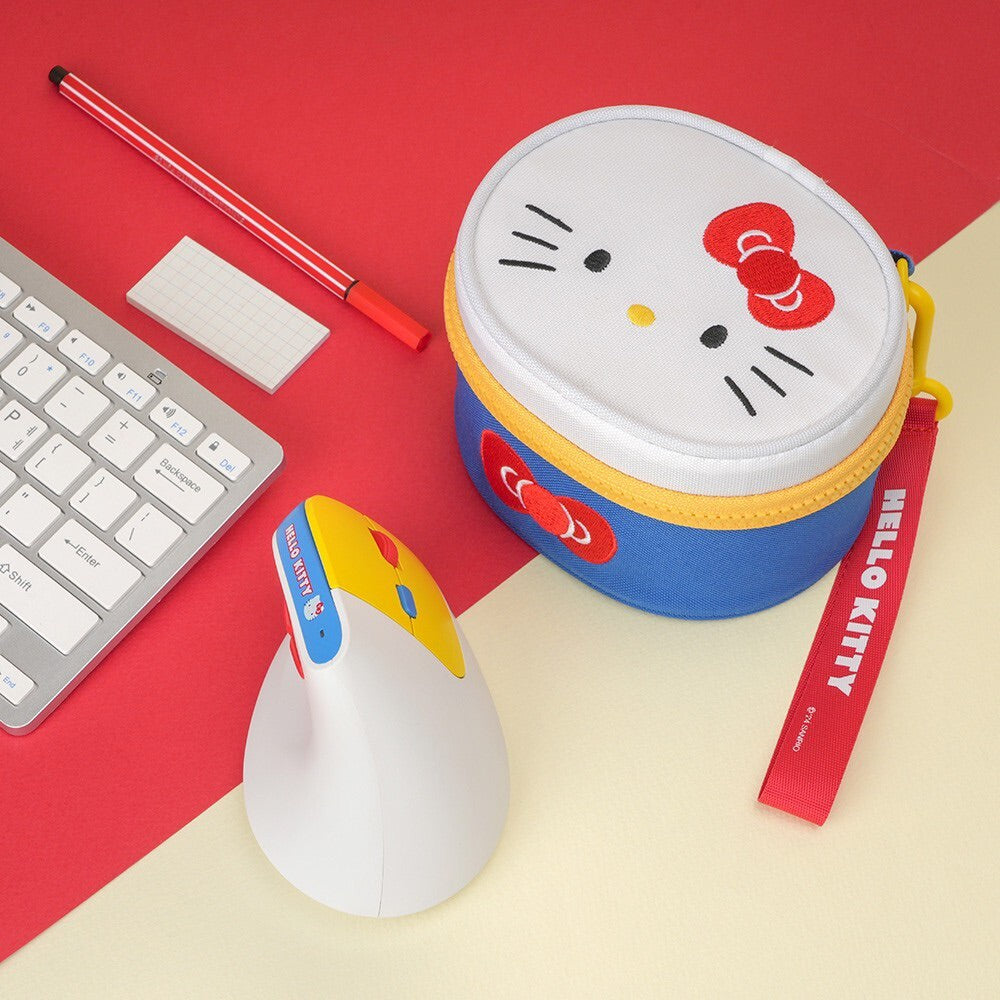 Sanrio Hello Kitty / Rechargeable Wireless Silent Ergonomic Vertical Mouse The Branded Hub