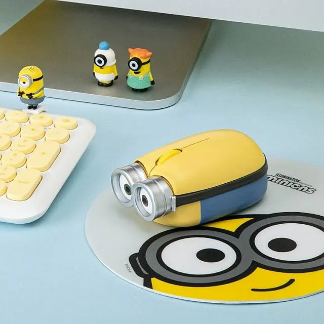 MINIONS Multi-Pairing Noiseless Bluetooth Wireless Mouse the-branded-hub-h3