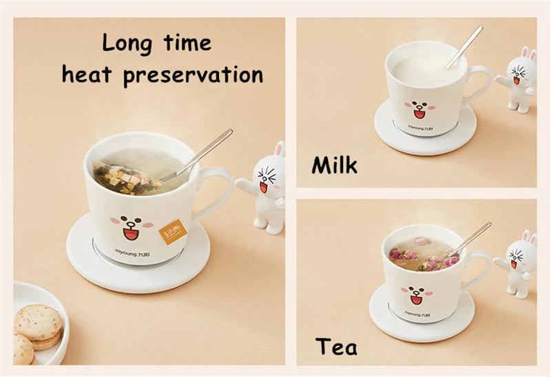 LINE FRIENDS Mug Warmer Set (white) The Branded Hub