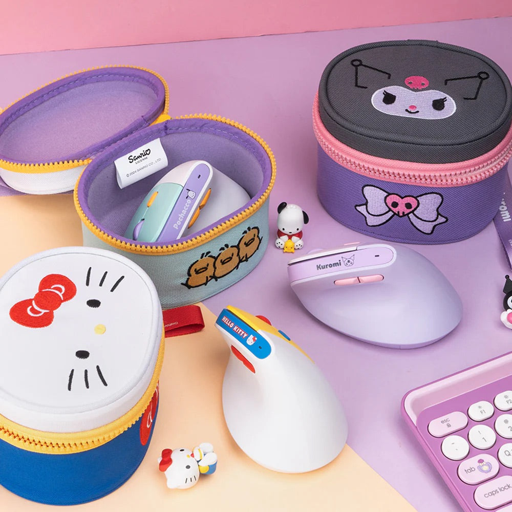 Sanrio Kuromi Rechargeable Wireless Silent Ergonomic Vertical Mouse The Branded Hub