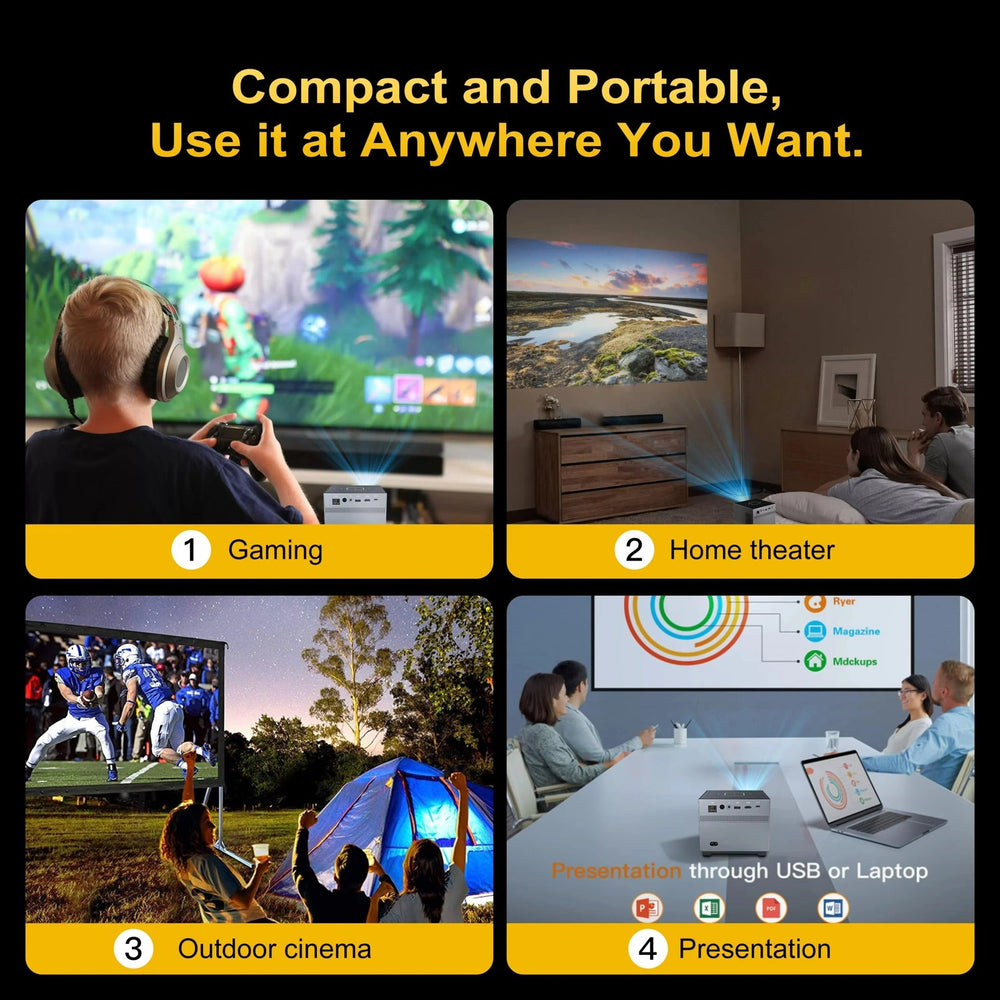X Nano X3 T972 Mini 5G WIFI LED 8K Video HD Home Video Projectors The Branded Hub
