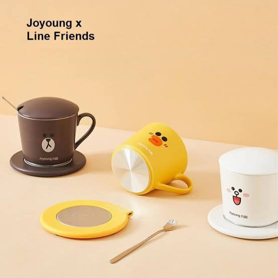 LINE FRIENDS Mug Warmer Set (white) The Branded Hub