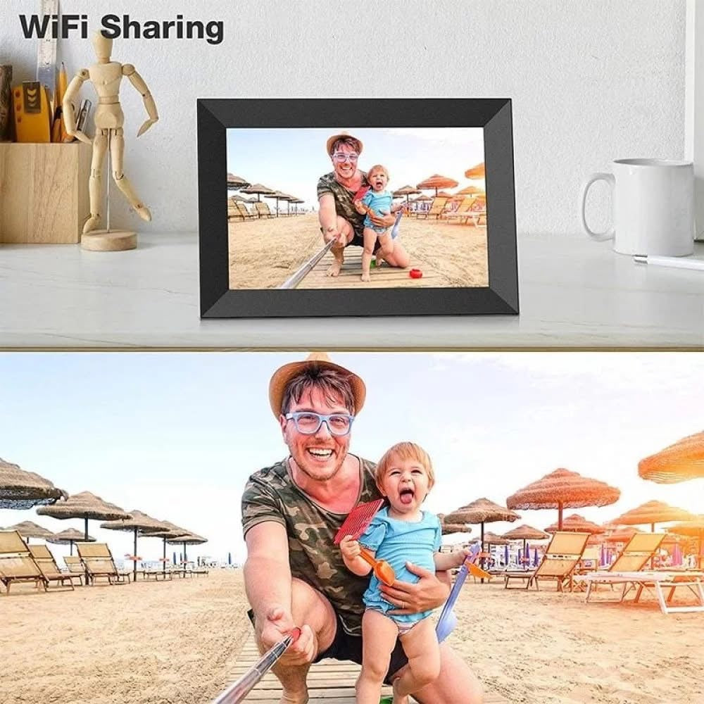 Jeemak F15 Digital Picture Frame 8.0 inch WiFi Photo Frame Gift Choice for Family/Friends Smart Frame Wireless Sync 16gb Storage The Branded Hub