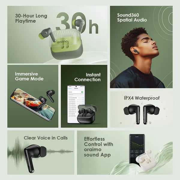 Oraimo SpaceBuds Neo True Wireless Spatial Earbuds The Branded Hub