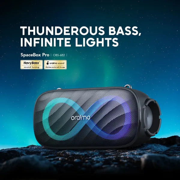 Oraimo SpaceBox Pro 80W Karaoke-Support Wireless Speaker