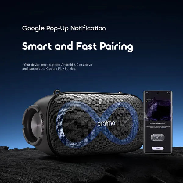 Oraimo SpaceBox Pro 80W Karaoke-Support Wireless Speaker