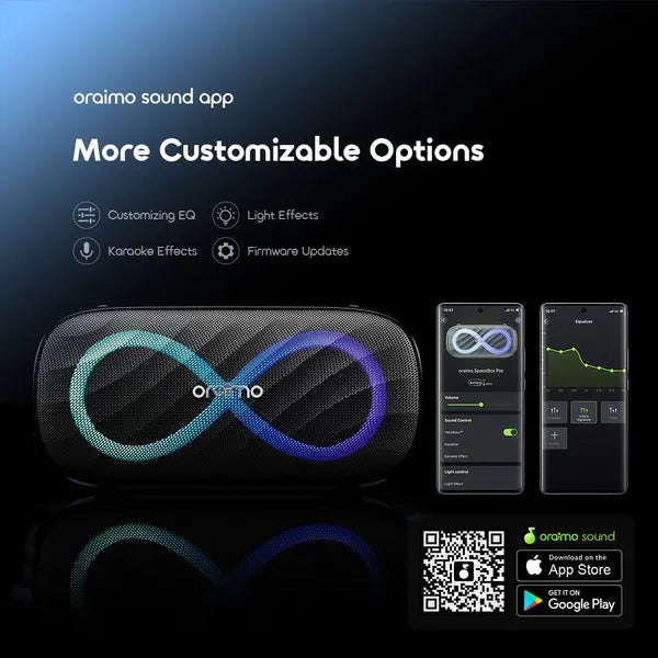 Oraimo SpaceBox Pro 80W Karaoke-Support Wireless Speaker