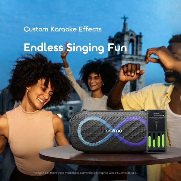 Oraimo SpaceBox Pro 80W Karaoke-Support Wireless Speaker