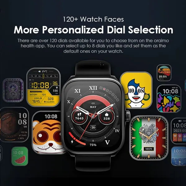 Oraimo Watch Nova AM 2.01" AMOLED Screen Curved Cover Smart Watch