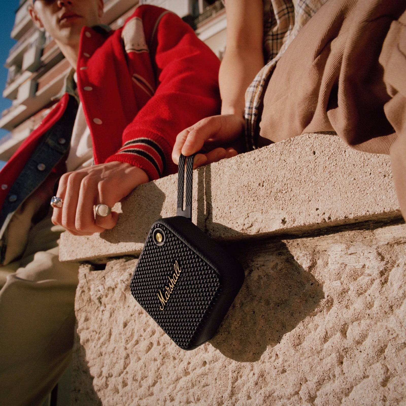 Marshall Willen Portable Bluetooth Speaker - Black & Brass The Branded Hub
