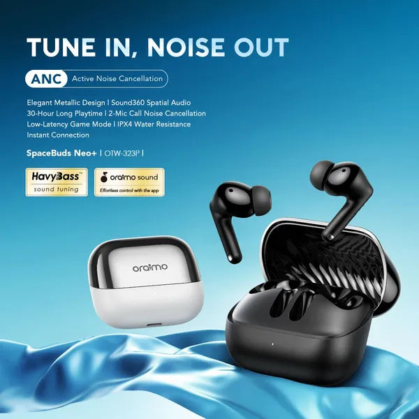 oraimo SpaceBuds Neo+ ANC Spatial Audio True Wireless Earphones The Branded Hub