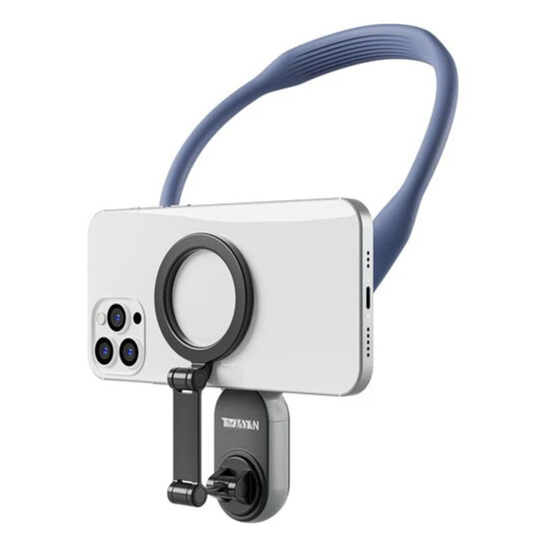 Magnetic Neck Mount for Phones, Neck Cell Phone Holder POV/Vlog Selfie Mount Hand Free